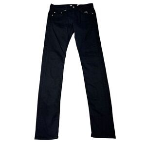 Rag & Bone‎ Black Skinny Jeans Womens Size 24 AGED BLACK W16900337 Cotton Blend